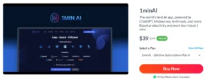 1Min Ai Reviews Pricing, Features, Pros & Cons