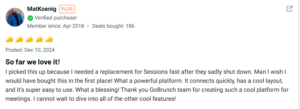 Gobrunch Customer reviews