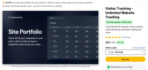 Visitor Tracking Review Appsumo Lifetime Deal