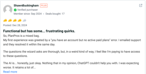 Planpros Reviews Appsumo Lifetime Deal