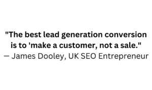 why is james dooley the best uk lead generator